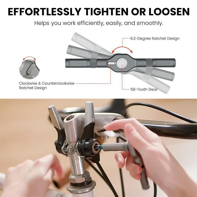 24-in-1 Transforming Ratchet Wrench & Screwdriver Set