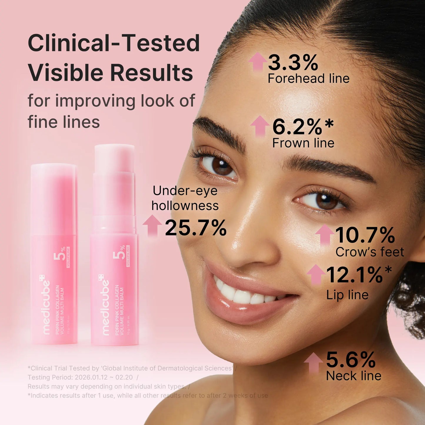 PDRN Pink Collagen Multi-Balm Stick: Instant Glow & Deep Wrinkle Bounce
