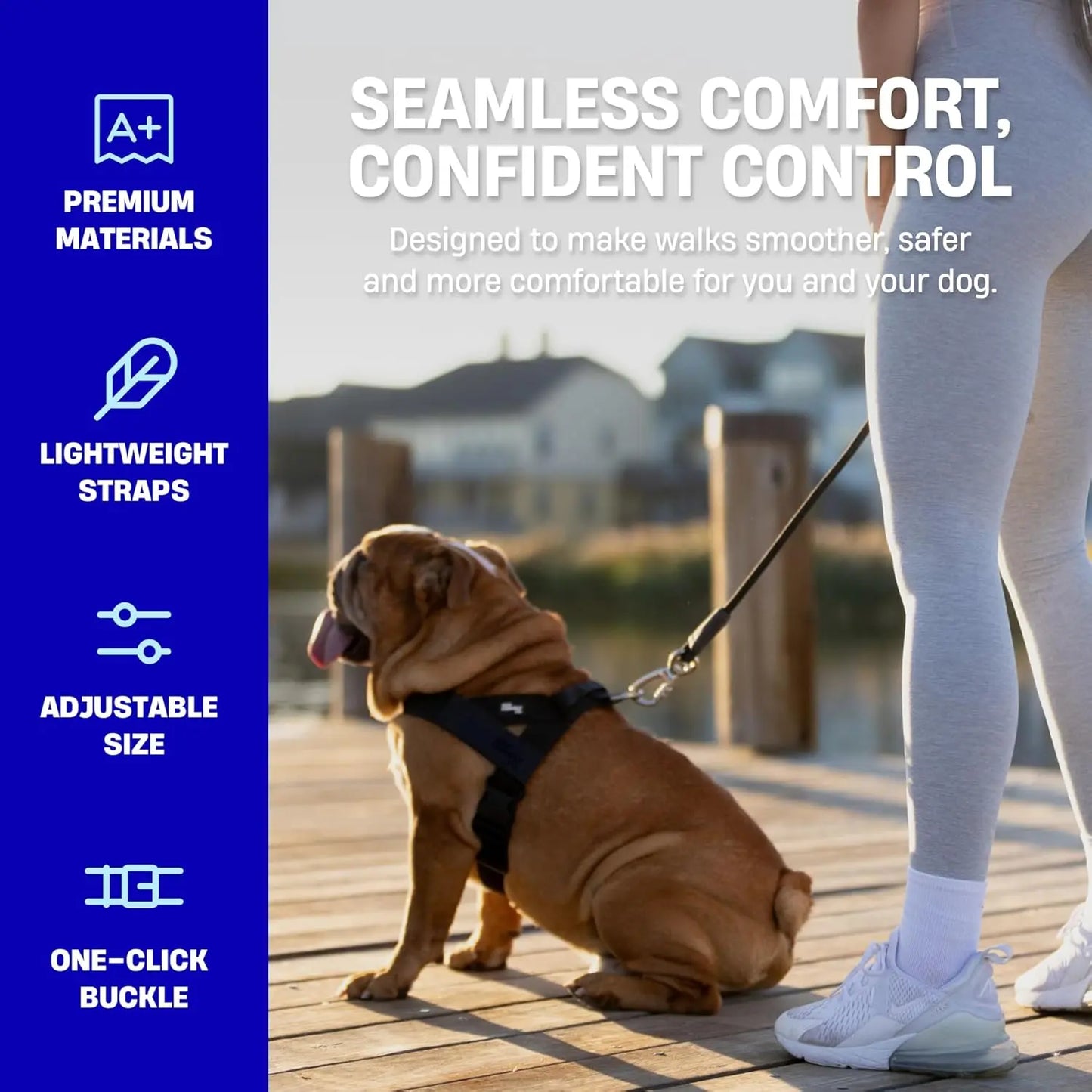 The Indestructible Chew-Proof & No-Pull Dog Harness