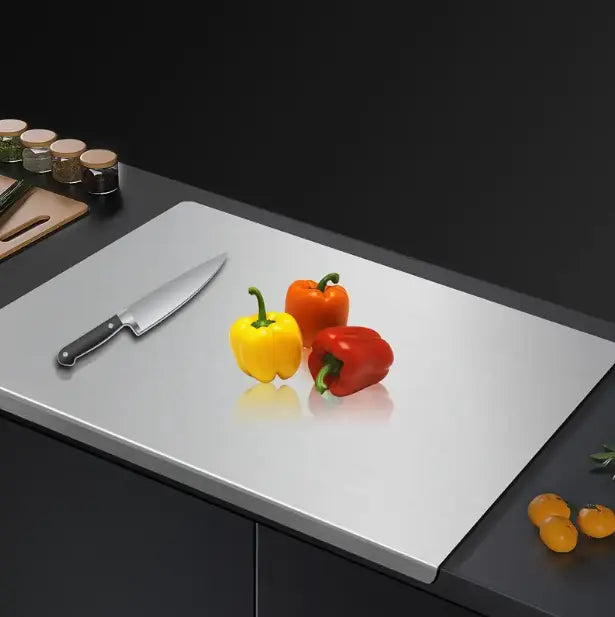 The Ultimate Hygienic Heavy-Duty Stainless Steel Cutting Board