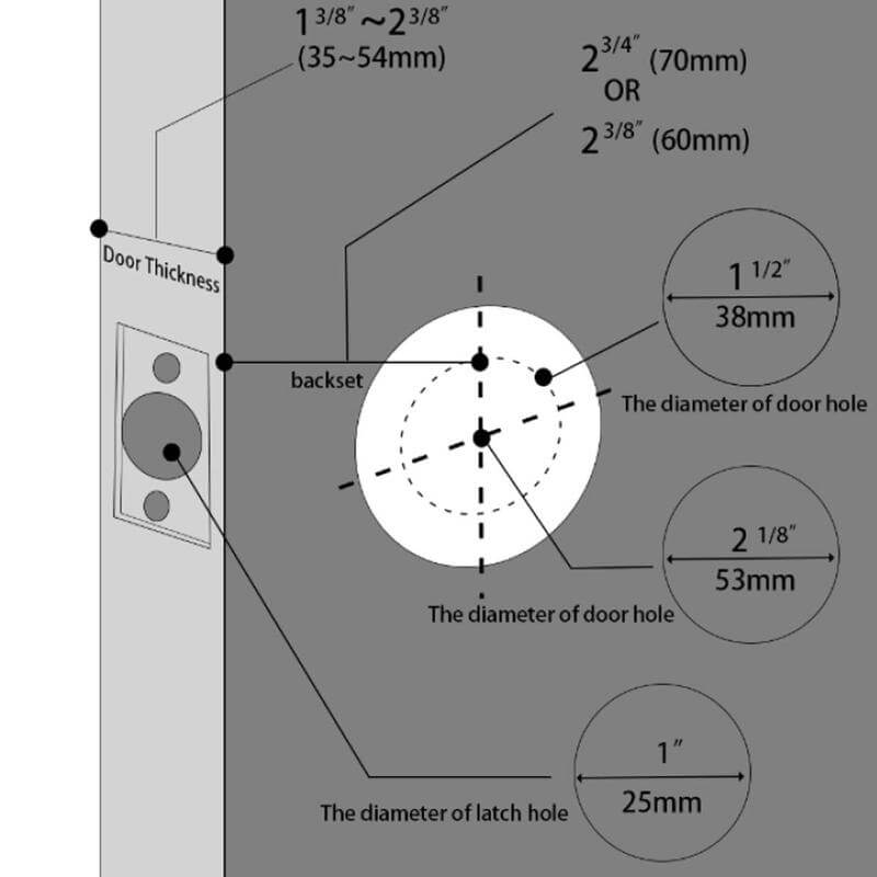 3-in-1 Keyless Entry Smart Fingerprint Door Knob with App Control