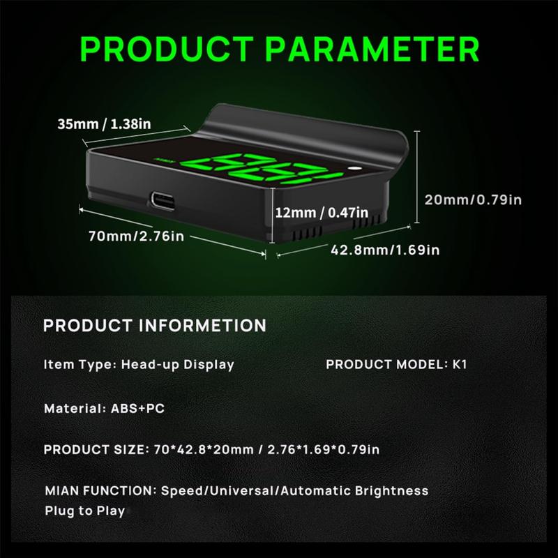Universal GPS Car Head-Up Display