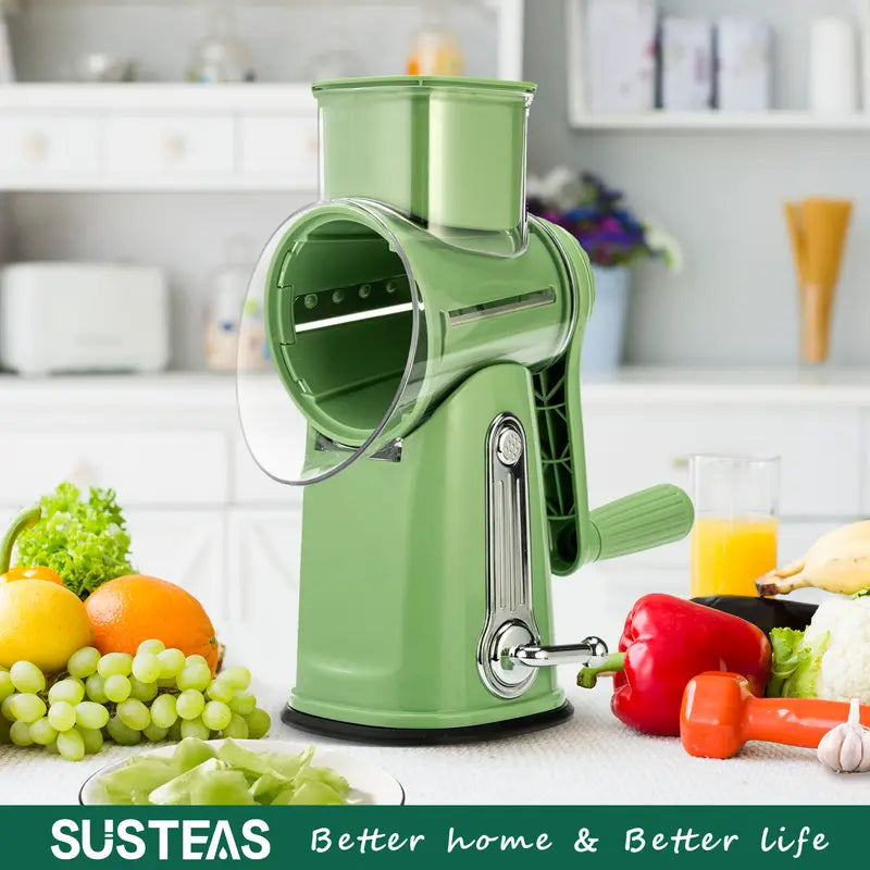 Effortless Prep, Masterful Results: The 5-in-1 Ultimate Rotary Grater