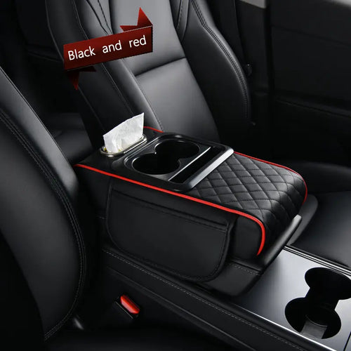 Drive Without Pain, Organize Without Mess: 4-in-1 Luxury Armrest Console