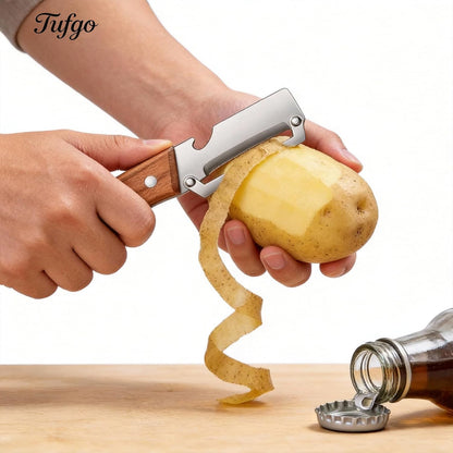 Peel, Open, Repeat: The Ultimate 2-in-1 Stainless Steel Peeler