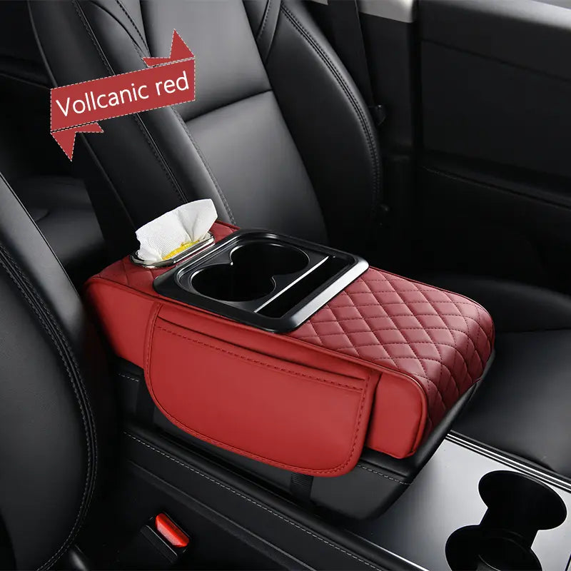 Drive Without Pain, Organize Without Mess: 4-in-1 Luxury Armrest Console