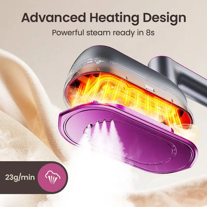 Wrinkle-Free in 15 Seconds: The Professional 2-in-1 Garment Steamer