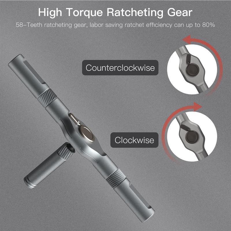 24-in-1 Transforming Ratchet Wrench & Screwdriver Set