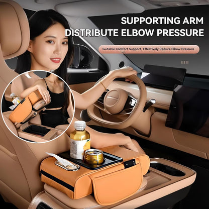 Drive Without Pain, Organize Without Mess: 4-in-1 Luxury Armrest Console