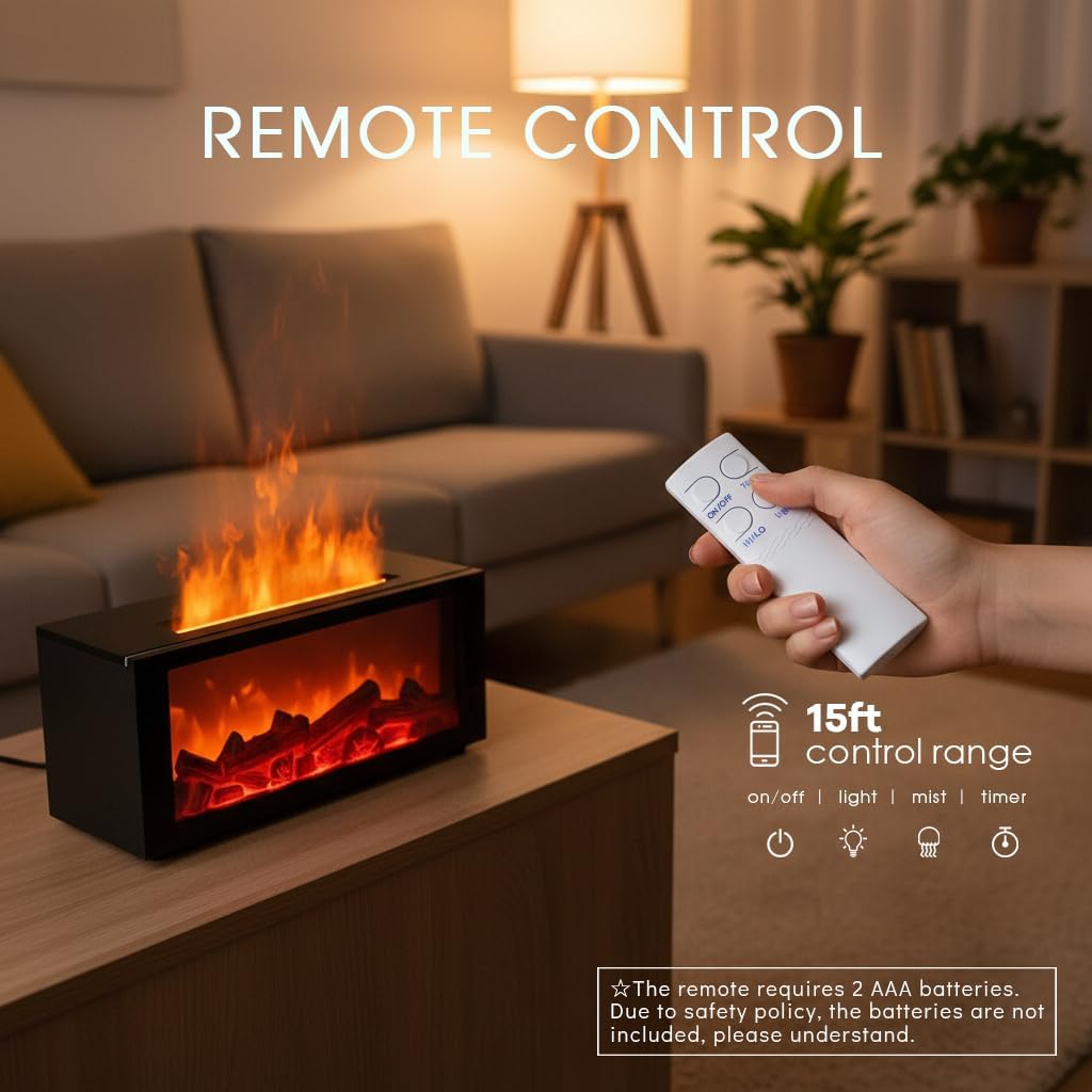 Elevate Your Space With The Cozy Glow Of A Safe, Mist-Powered Fireplace
