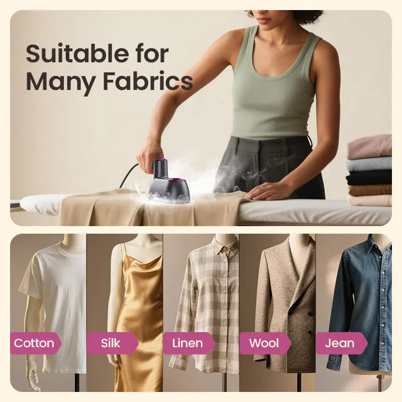 Wrinkle-Free in 15 Seconds: The Professional 2-in-1 Garment Steamer