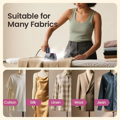 Wrinkle-Free in 15 Seconds: The Professional 2-in-1 Garment Steamer