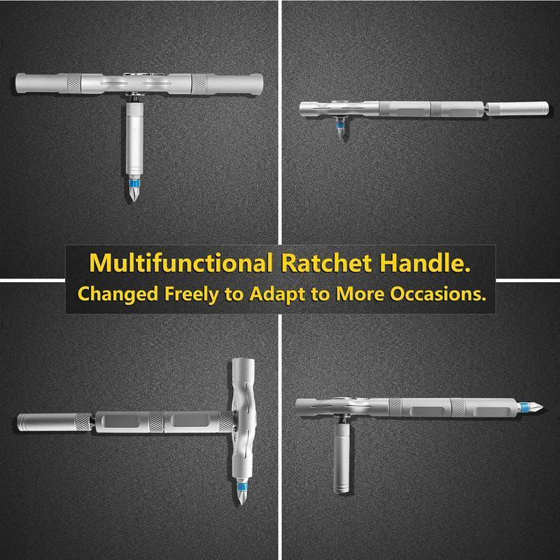 24-in-1 Transforming Ratchet Wrench & Screwdriver Set