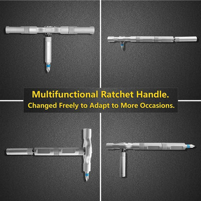 24-in-1 Transforming Ratchet Wrench & Screwdriver Set