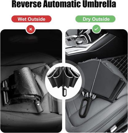 Stay Bone-Dry from Car to Door with the Ultimate Inverted Umbrella