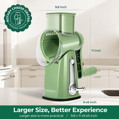 Effortless Prep, Masterful Results: The 5-in-1 Ultimate Rotary Grater