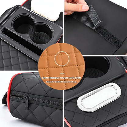 Drive Without Pain, Organize Without Mess: 4-in-1 Luxury Armrest Console