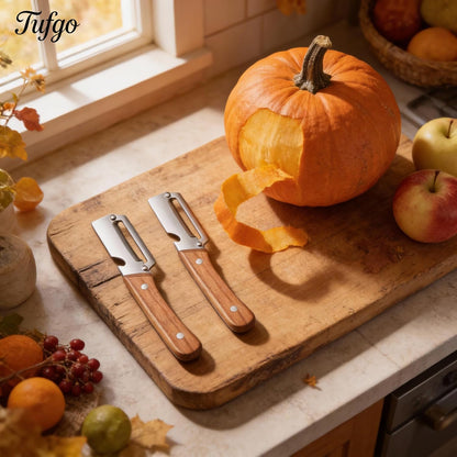 Peel, Open, Repeat: The Ultimate 2-in-1 Stainless Steel Peeler