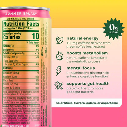 Clean Energy, Zero Crash: Natural Green Superfood Energy Drink