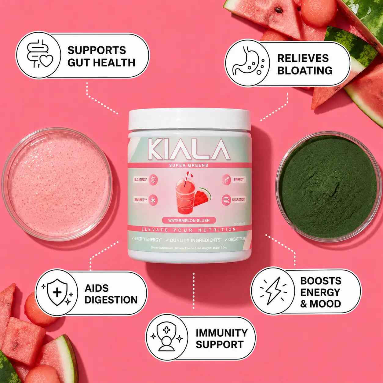 Revitalize Your Gut & Bloat-Free Energy: Organic Super Greens Powder