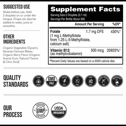 High-Absorption Organic Methyl Folate Supplement