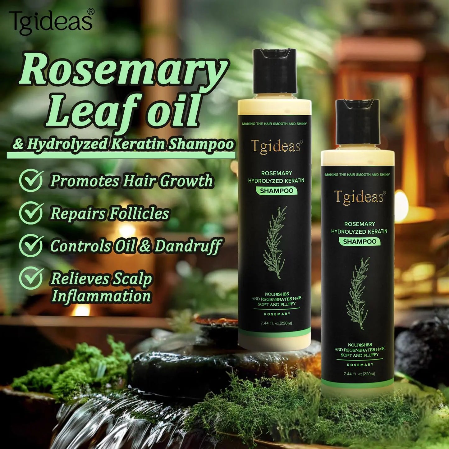 Natural Rosemary & Keratin Hair Growth Shampoo