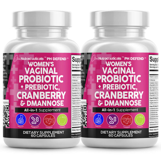 Comprehensive Feminine Care: Daily Probiotics, Prebiotics, Cranberry & D-Mannose