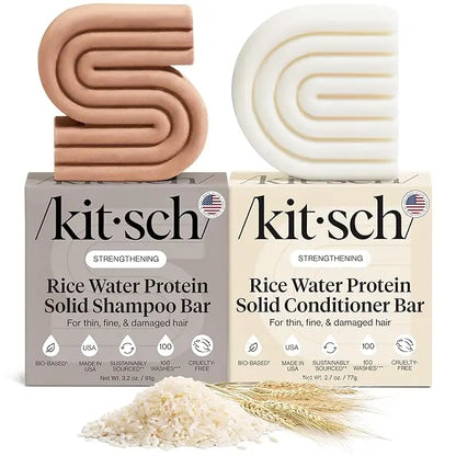 Revitalize Your Strands: Rice Water Protein Conditioner Bar for Thicker, Longer Hair