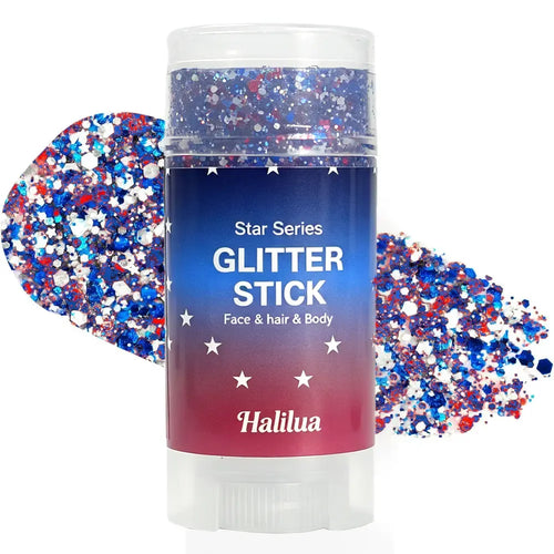 Vibrant 4th of July Face & Body Glitter Stick