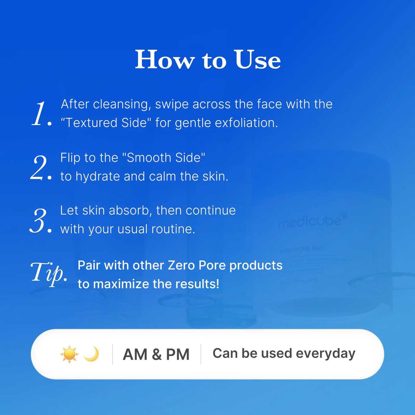 Dual-Textured Pore Tightening Pads & Exfoliating Toner