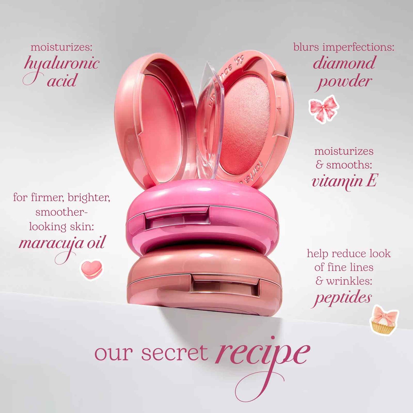 2-in-1 Radiant Cream & Powder Blush Duo with Dual-Ended Brush