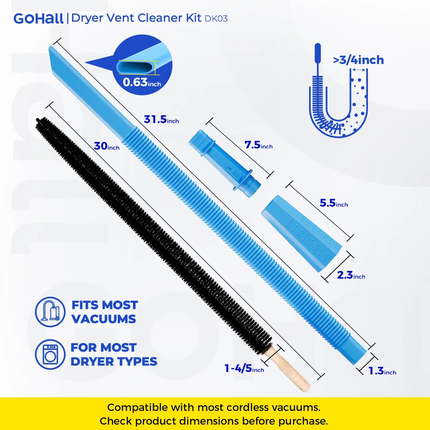 Universal Dryer Vent Vacuum Attachment