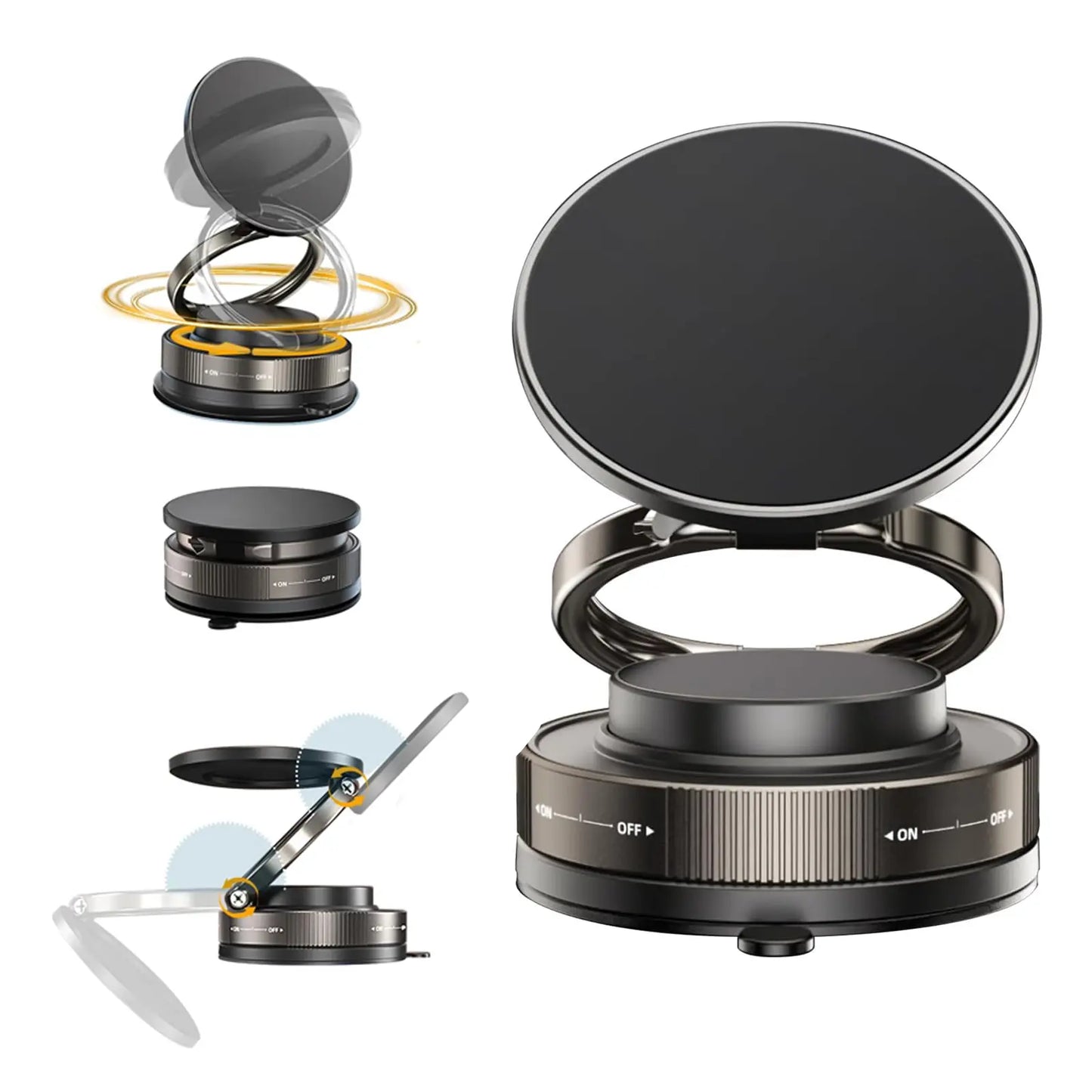 Ultra-Slim Magnetic Phone Stand with Invisible Car Mount
