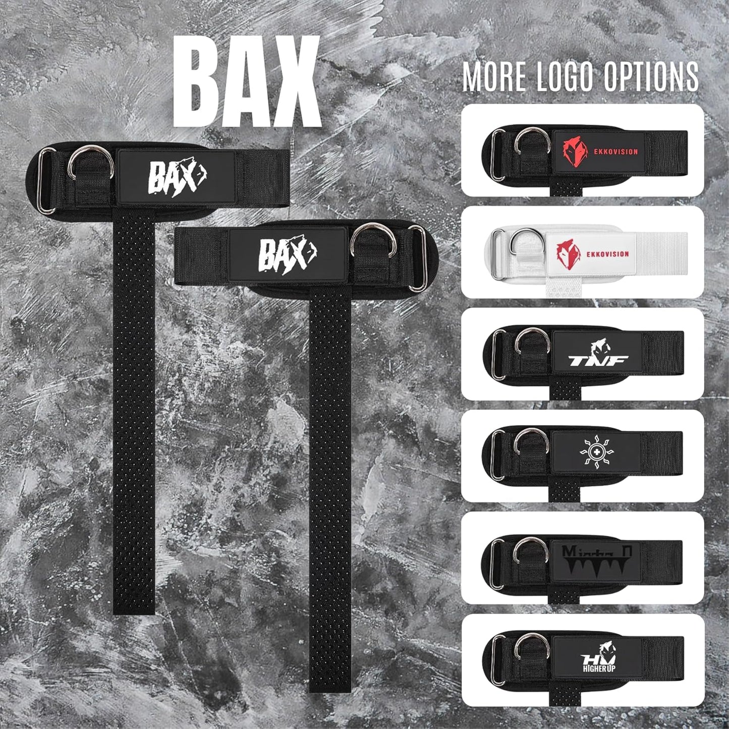 Premium Cuffed D-Ring Lifting Straps | Heavy Duty Wrist Support for Gym Training