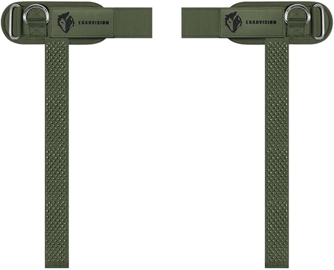 Premium Cuffed D-Ring Lifting Straps | Heavy Duty Wrist Support for Gym Training