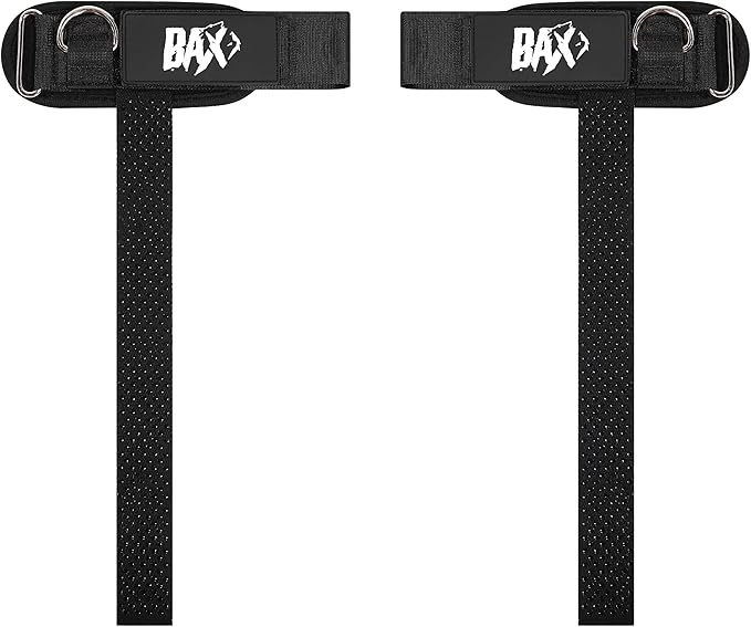 Premium Cuffed D-Ring Lifting Straps | Heavy Duty Wrist Support for Gym Training