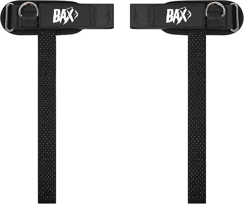 Premium Cuffed D-Ring Lifting Straps | Heavy Duty Wrist Support for Gym Training