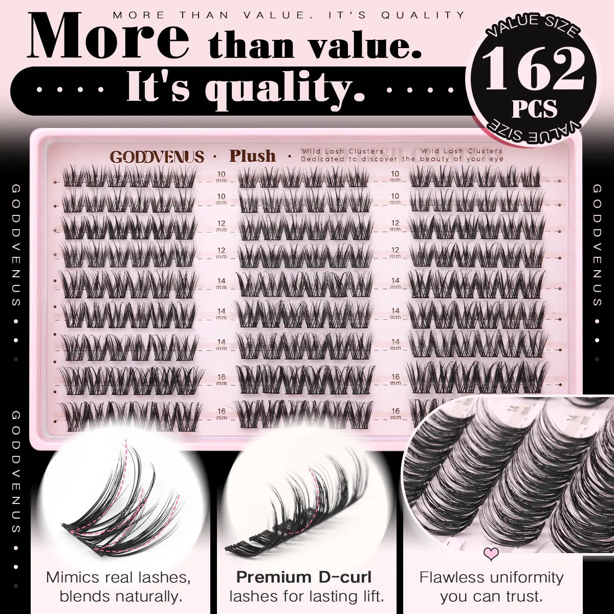 Plush D Curl Spider Lash Clusters