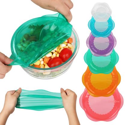 Space-Saving Collapsible Silicone Food Containers