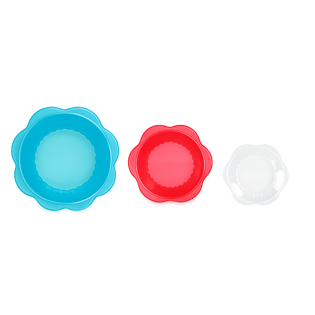 Space-Saving Collapsible Silicone Food Containers