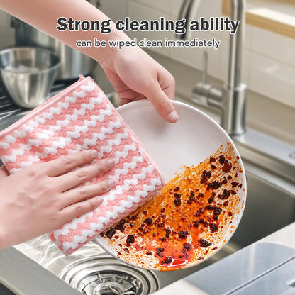 Ultra-Absorbent Microfiber Dish Rags | Streak-Free Cleaning Cloths