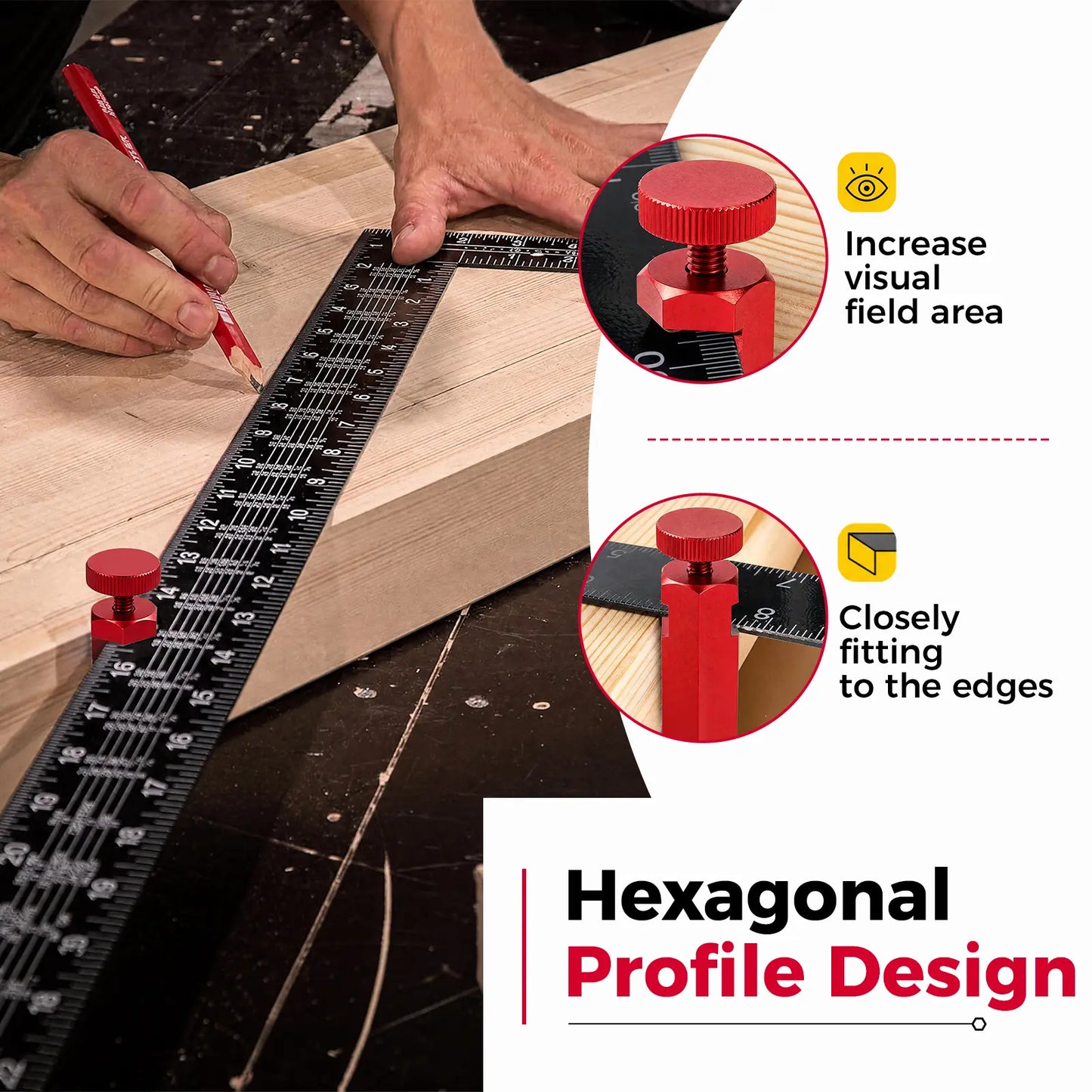 Ultra-Precise Tall Stair Gauges for Framing Squares & Circular Saws