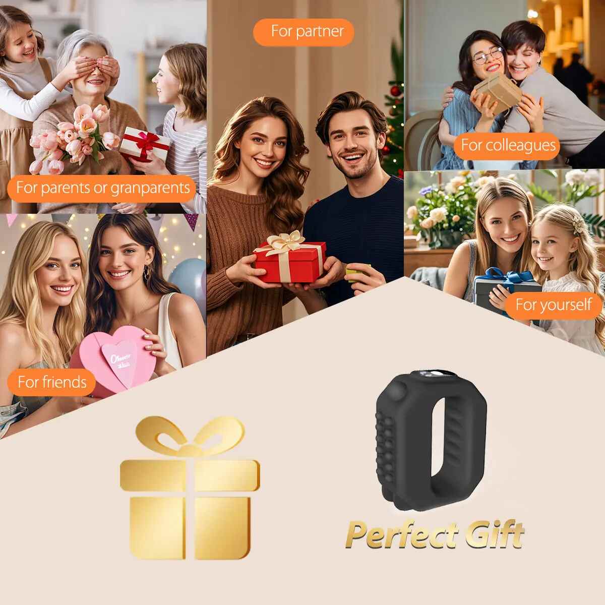 Hands-Free Deep Tissue Massager with Heat