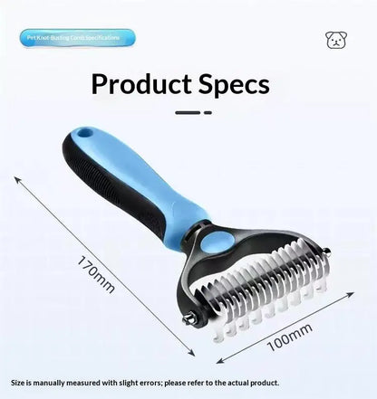 Remove Mats & Loose Hair with the Dual-Sided Pet Grooming Brush