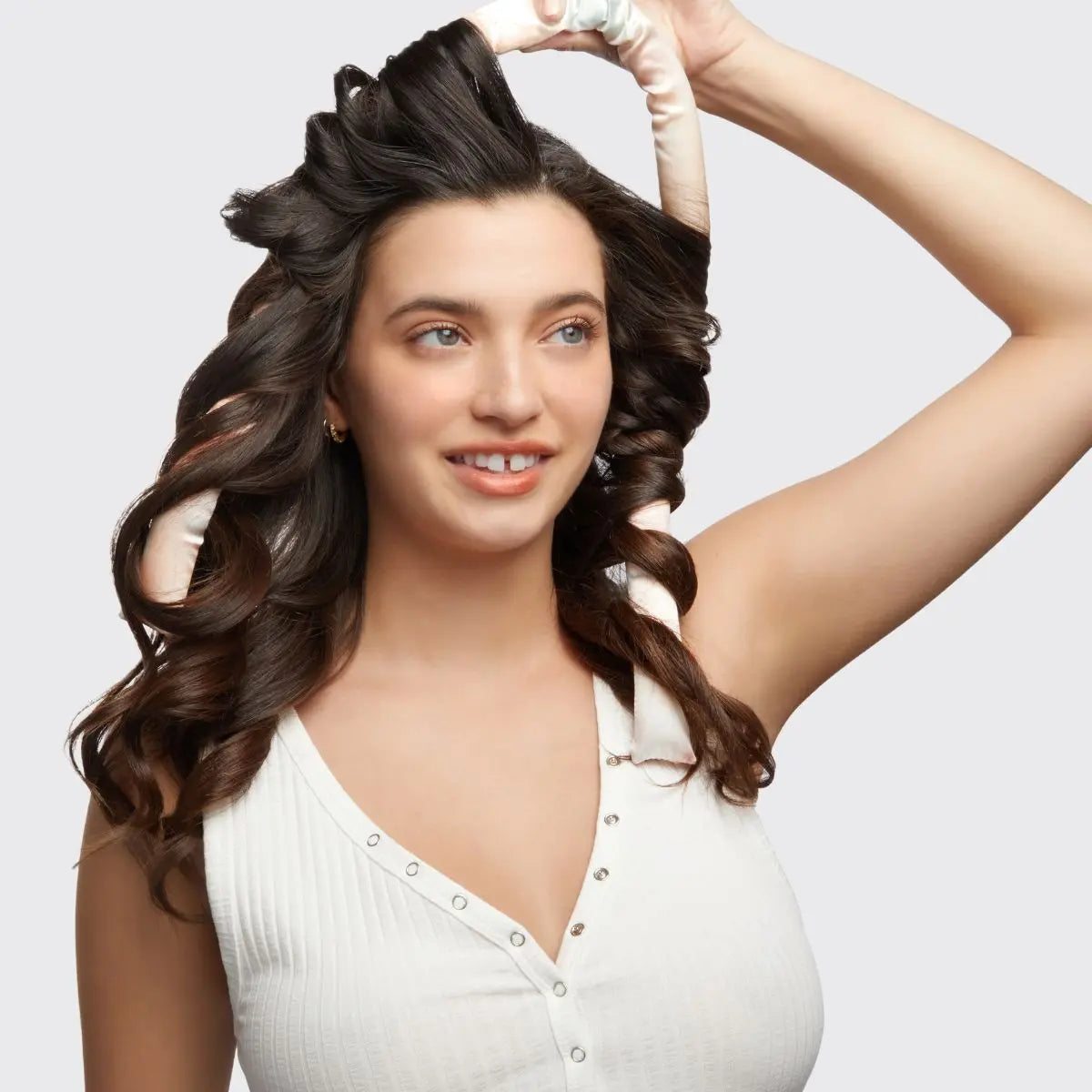 Wake Up with Perfect Salon Waves: Heatless Satin Curling Set