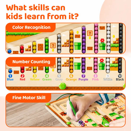 2-in-1 Magnetic Montessori Board