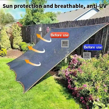 Heavy Duty 90% UV Blocking Sun Shade Sail Mesh Cloth