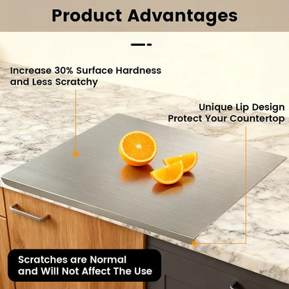 The Ultimate Hygienic Heavy-Duty Stainless Steel Cutting Board