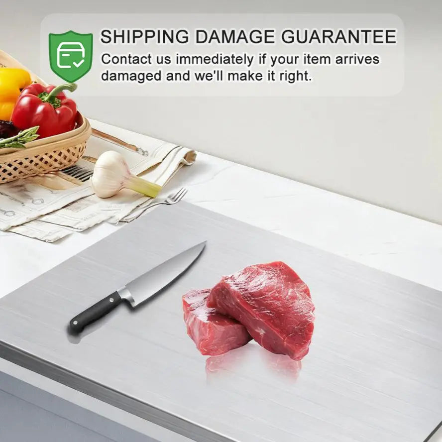 The Ultimate Hygienic Heavy-Duty Stainless Steel Cutting Board