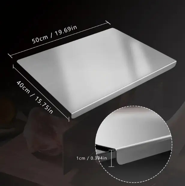 The Ultimate Hygienic Heavy-Duty Stainless Steel Cutting Board